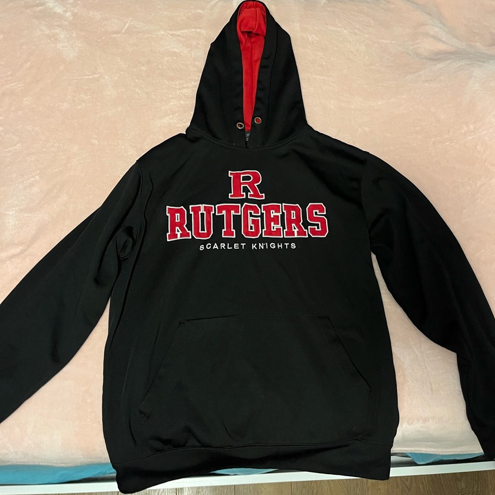 Rutgers Scarlet Knights Colosseum Sunrise Pullover Hoodie - Black - Size M